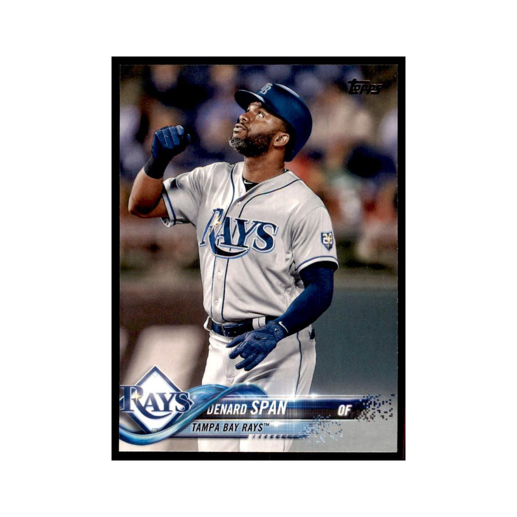 Denard Span 2018 Topps #553 Tampa Bay Rays Baseball Card NM