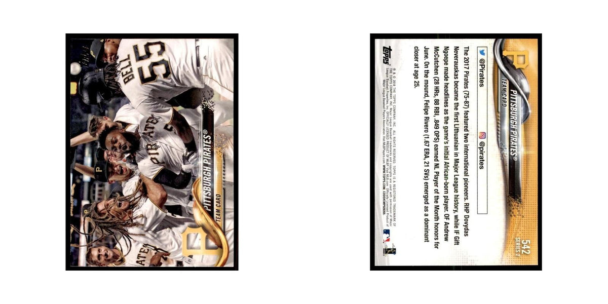 Pittsburgh Pirates 2018 Topps #542 Pittsburgh Pirates Baseball Card NM