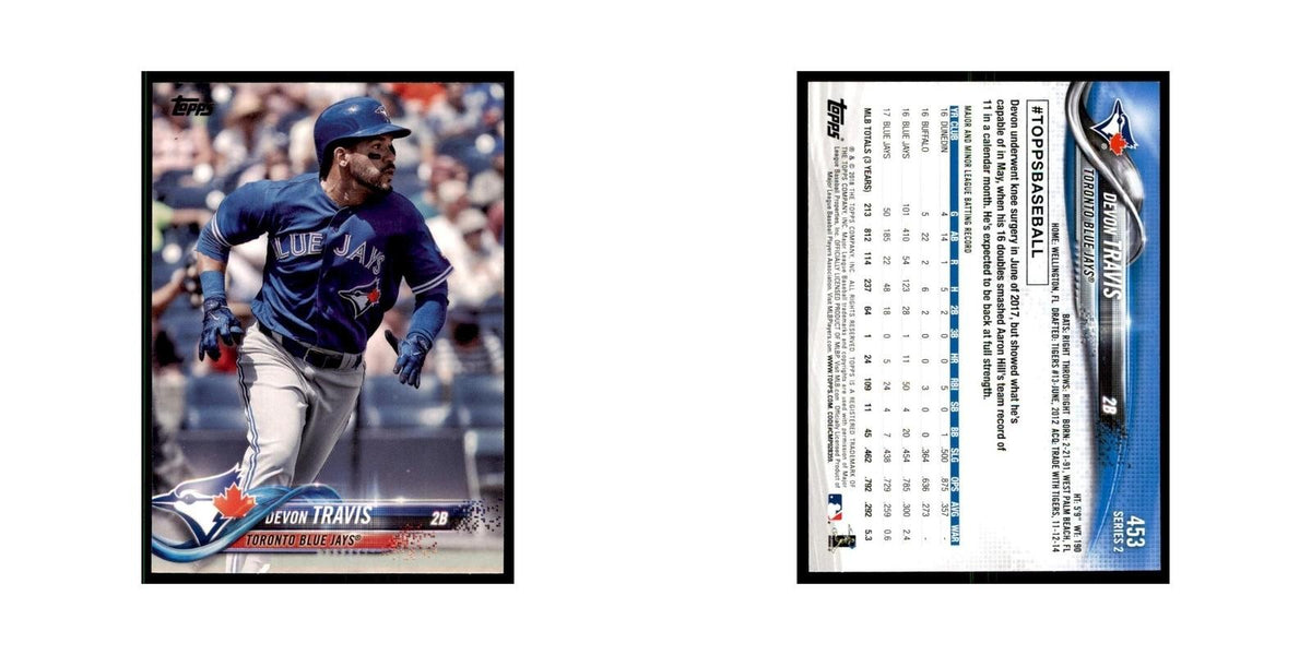Devon Travis 2018 Topps #453 Toronto Blue Jays Baseball Card NM