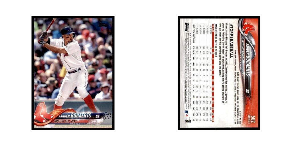 Xander Bogaerts 2018 Topps #502 Boston Red Sox Baseball Card NM