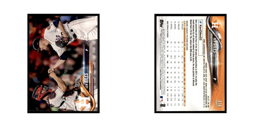 Ken Giles 2018 Topps #516 Houston Astros Baseball Card NM