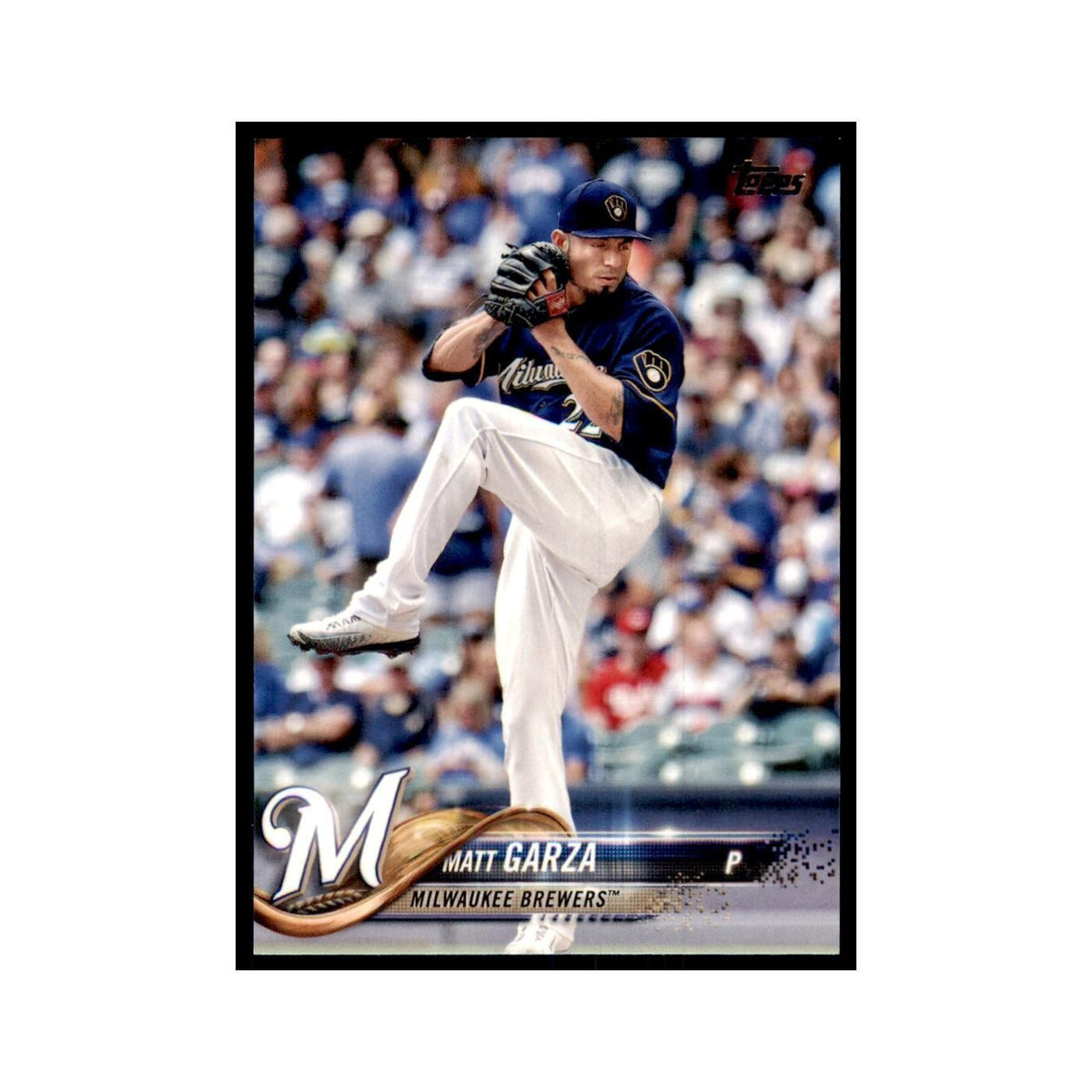 Matt Garza 2018 Topps #472 Milwaukee Brewers Baseball Card NM