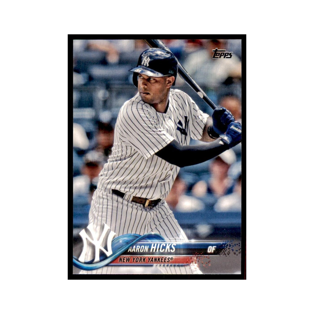 Aaron Hicks 2018 Topps #480 New York Yankees Baseball Card NM