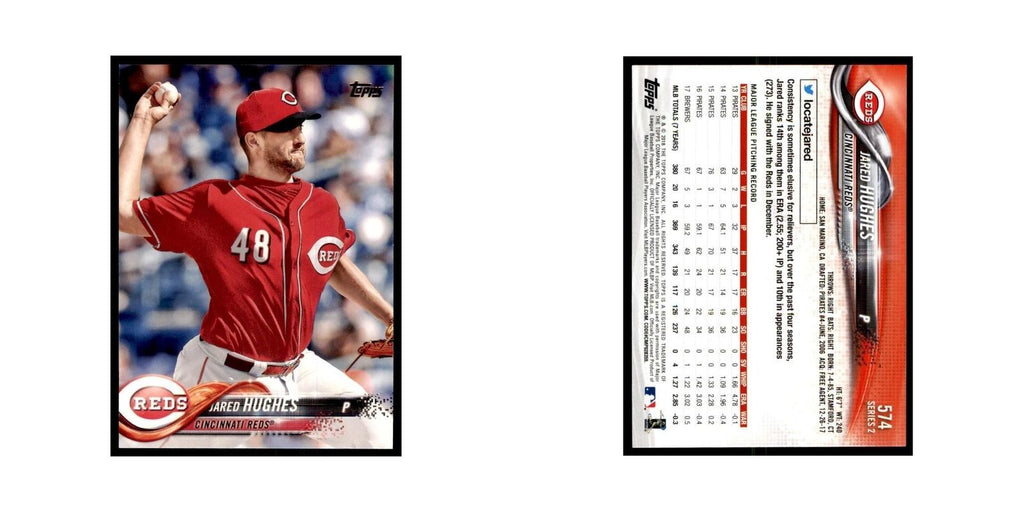 Jared Hughes 2018 Topps #574 Cincinnati Reds Baseball Card NM