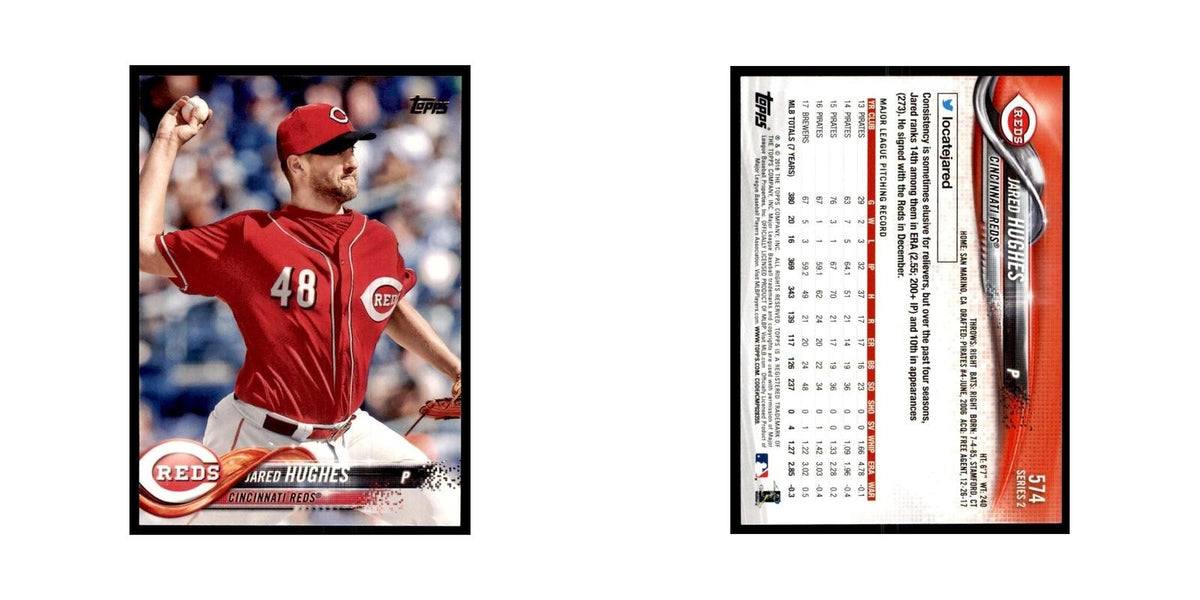 Jared Hughes 2018 Topps #574 Cincinnati Reds Baseball Card NM