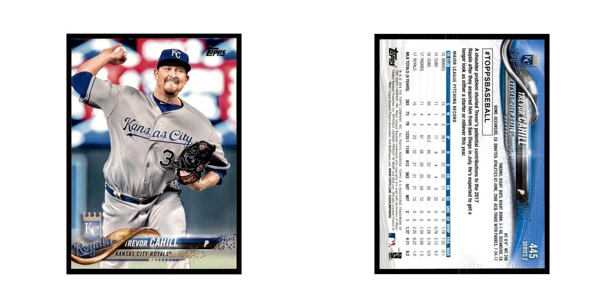 Trevor Cahill 2018 Topps #445 Kansas City Royals Baseball Card NM