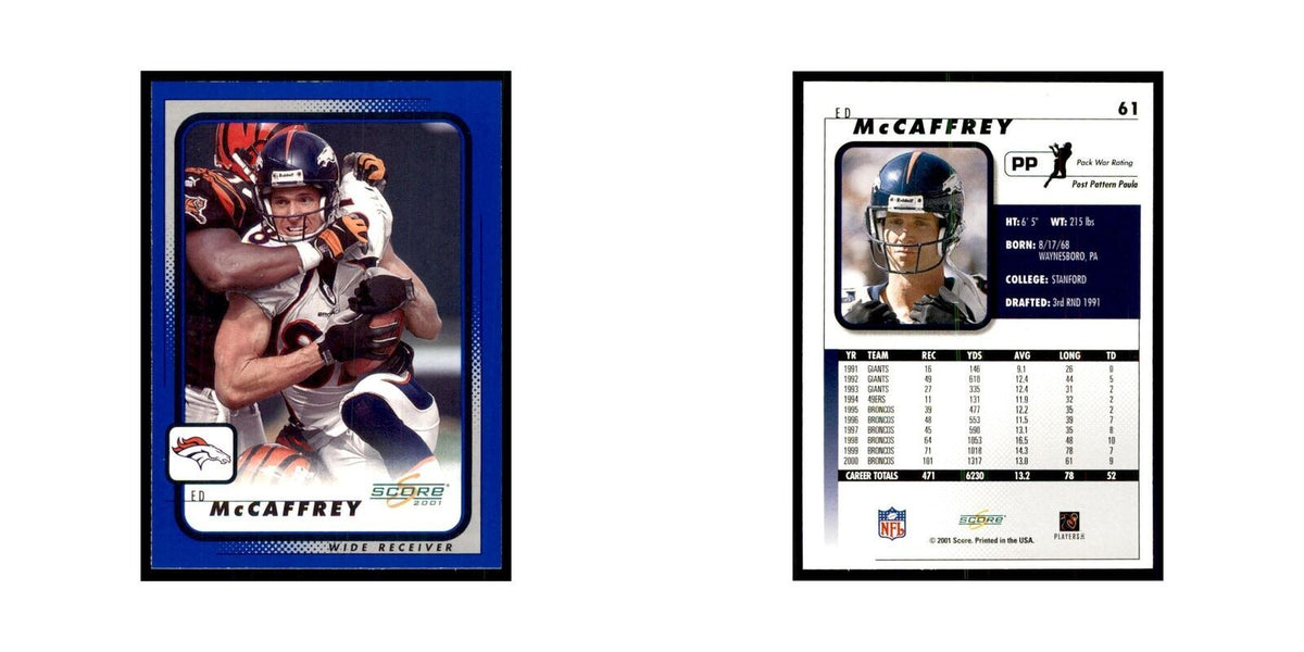 Ed McCaffrey 2001 Score #61 Football Cards Football Card NM