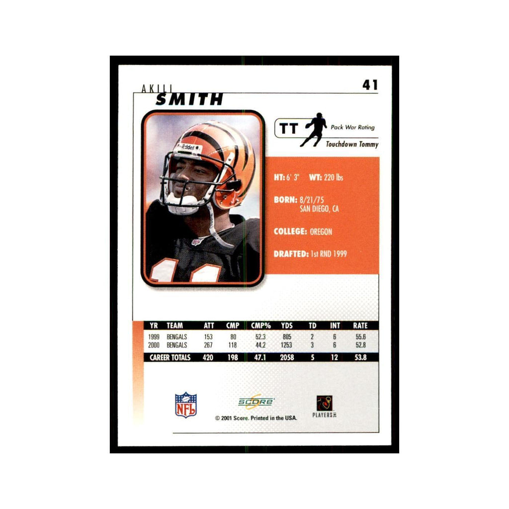 Akili Smith 2001 Score #41 Football Cards Football Card NM