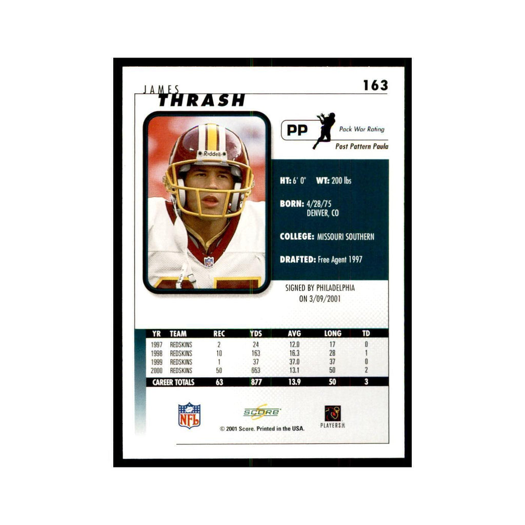 James Thrash 2001 Score #163 Football Cards Football Card NM