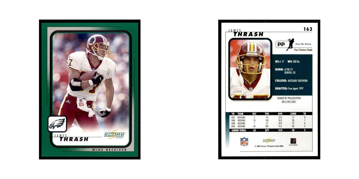 James Thrash 2001 Score #163 Football Cards Football Card NM