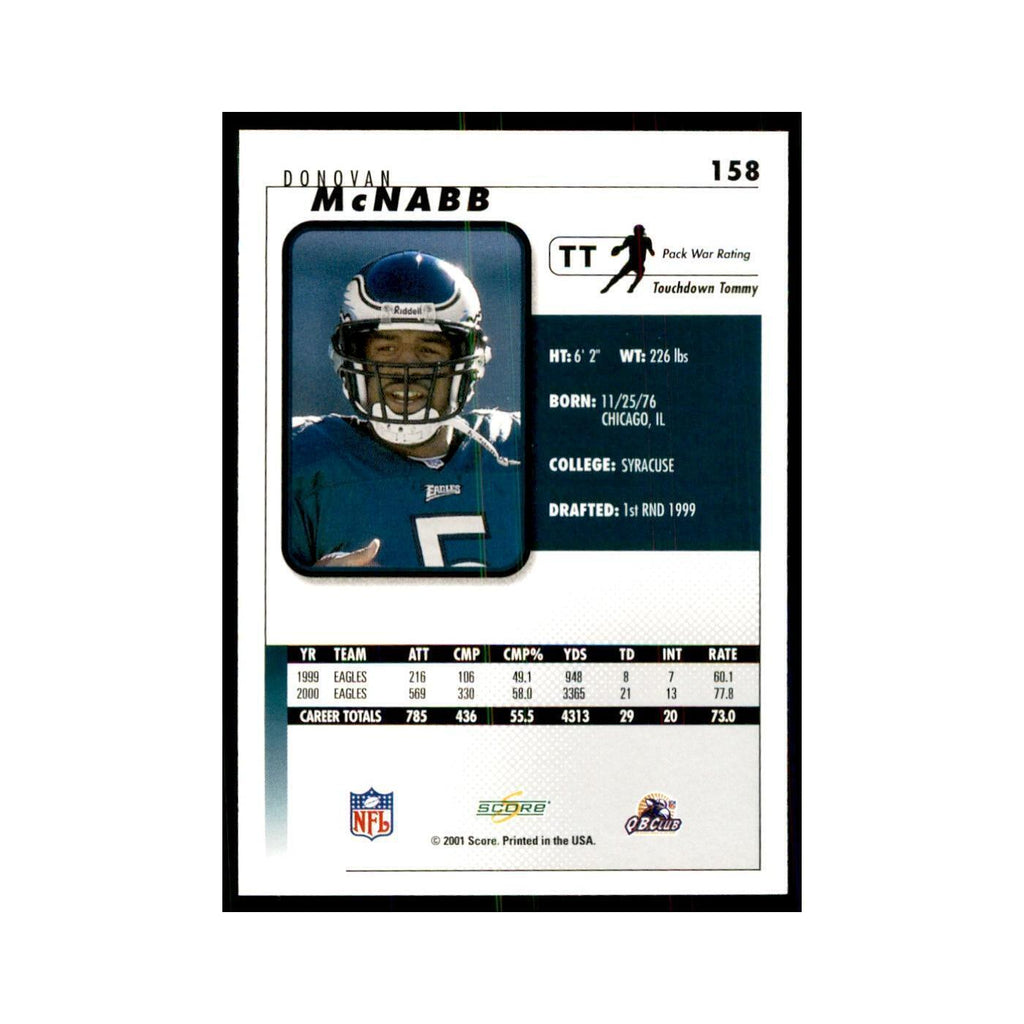 Donovan McNabb 2001 Score #158 Football Card NM