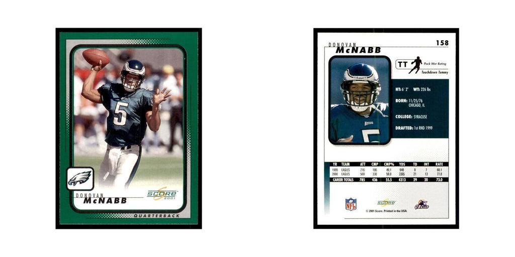 Donovan McNabb 2001 Score #158 Football Card NM