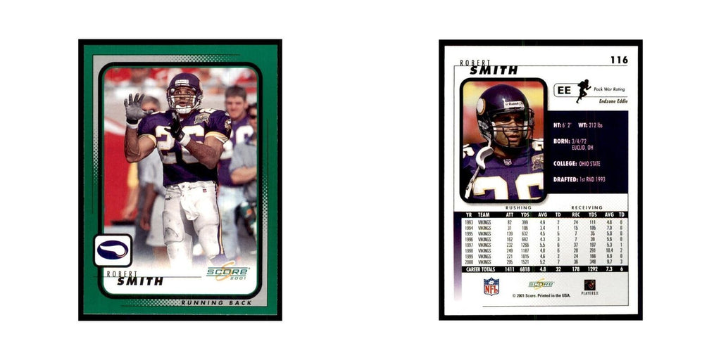 Robert Smith 2001 Score #116 Football Cards Football Card NM