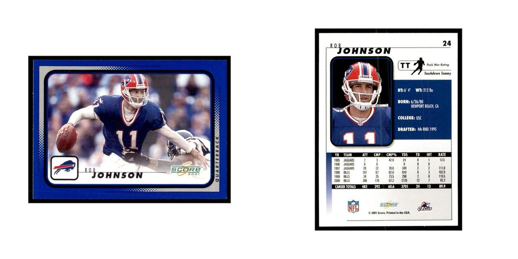 Rob Johnson 2001 Score #24 Football Cards Football Card NM