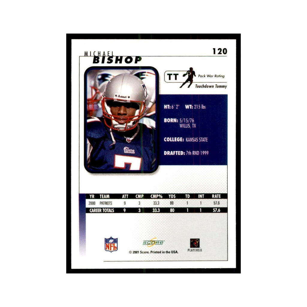 Michael Bishop 2001 Score #120 Football Cards Football Card NM