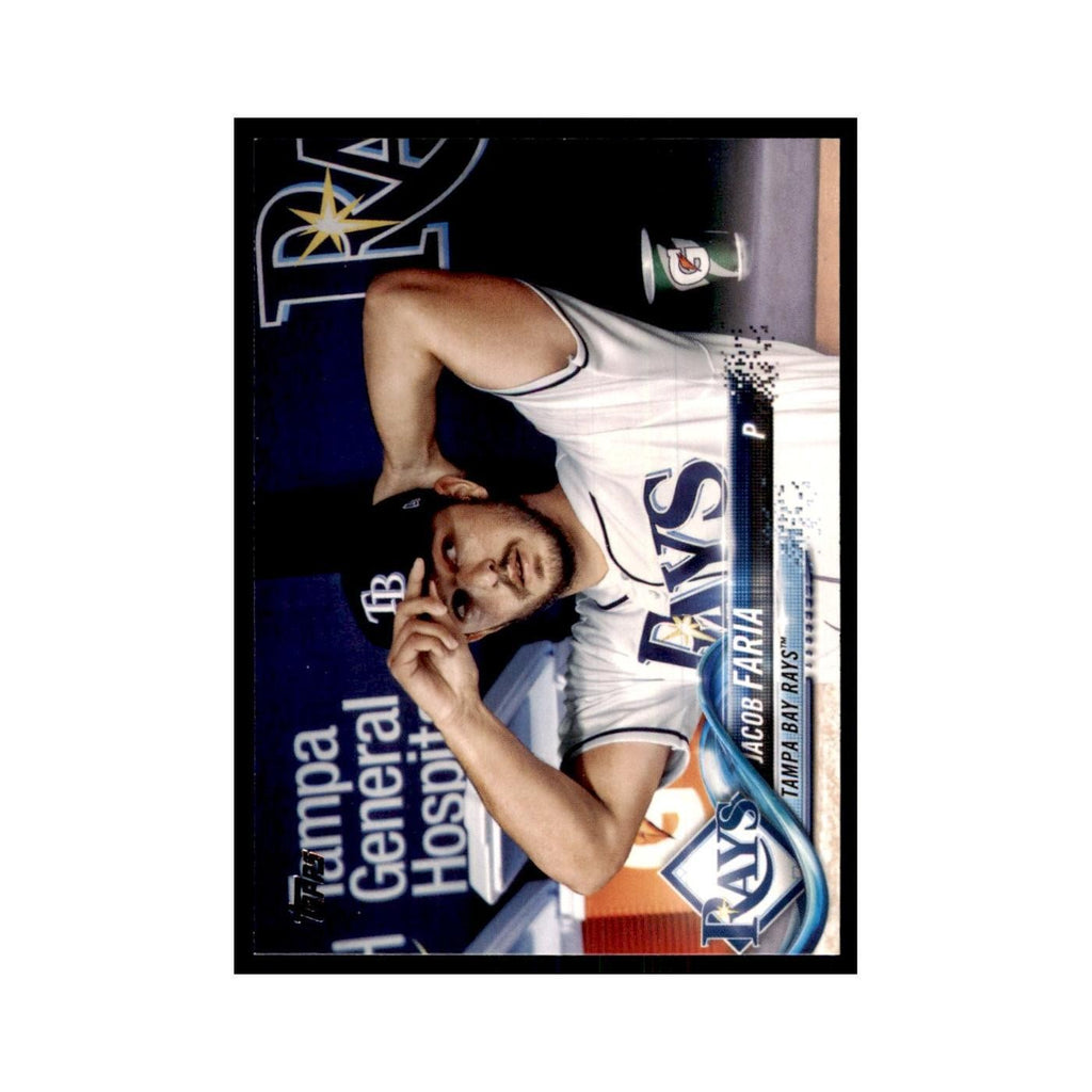 Jacob Faria 2018 Topps #426 Tampa Bay Rays Baseball Card NM