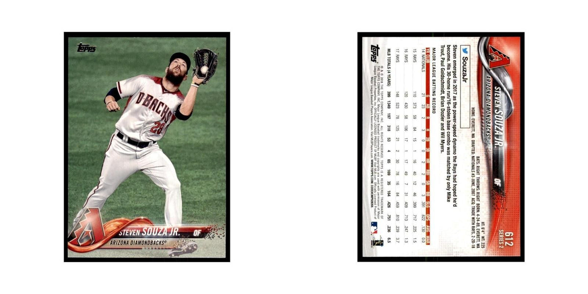 Steven Souza Jr. 2018 Topps #612 Arizona Diamondbacks Baseball Card NM