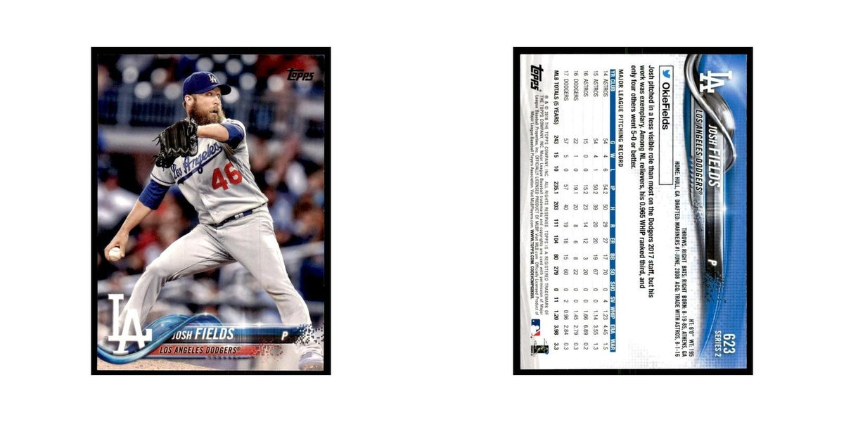 Josh Fields 2018 Topps #623 Los Angeles Dodgers Baseball Card NM
