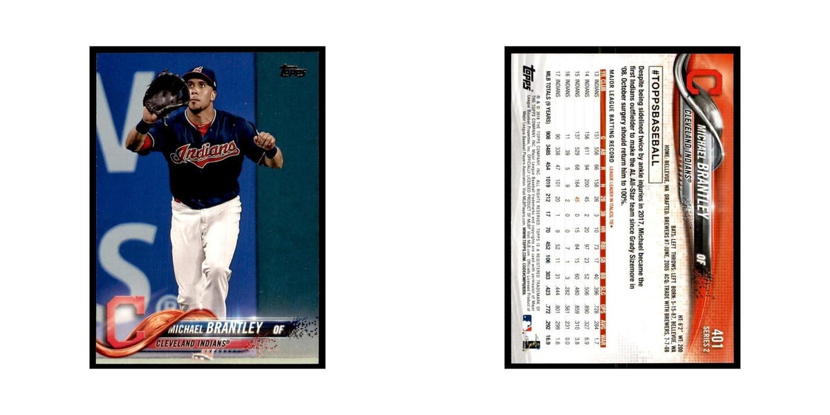 Michael Brantley 2018 Topps #401 Cleveland Indians Baseball Card NM