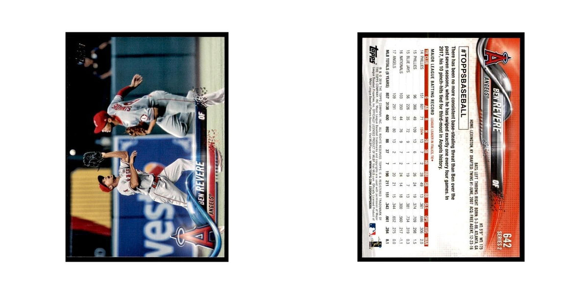 Ben Revere 2018 Topps #642 Los Angeles Angels Baseball Card NM