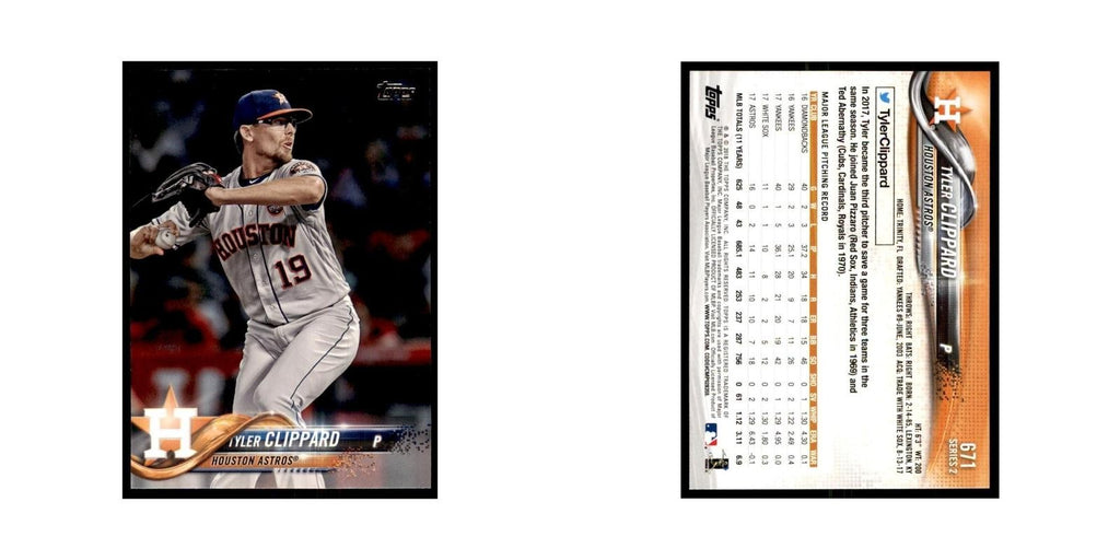 Tyler Clippard 2018 Topps #671 Houston Astros Baseball Card NM