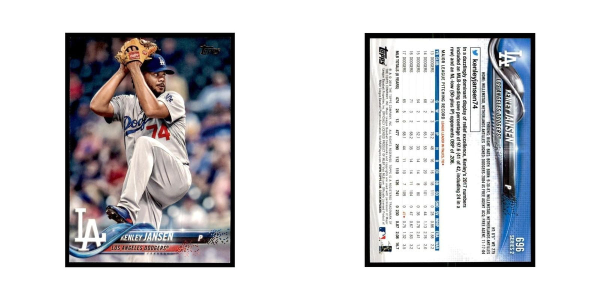 Kenley Jansen 2018 Topps #696 Los Angeles Dodgers Baseball Card NM