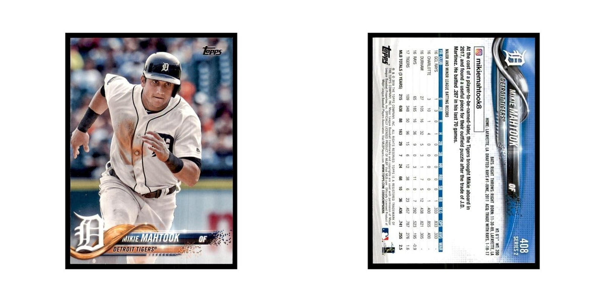 Mikie Mahtook 2018 Topps #408 Detroit Tigers Baseball Card NM