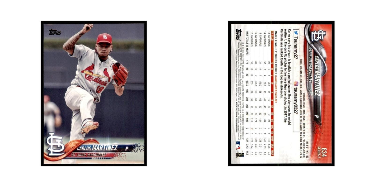 Carlos Martinez 2018 Topps #634 St. Louis Cardinals Baseball Card NM