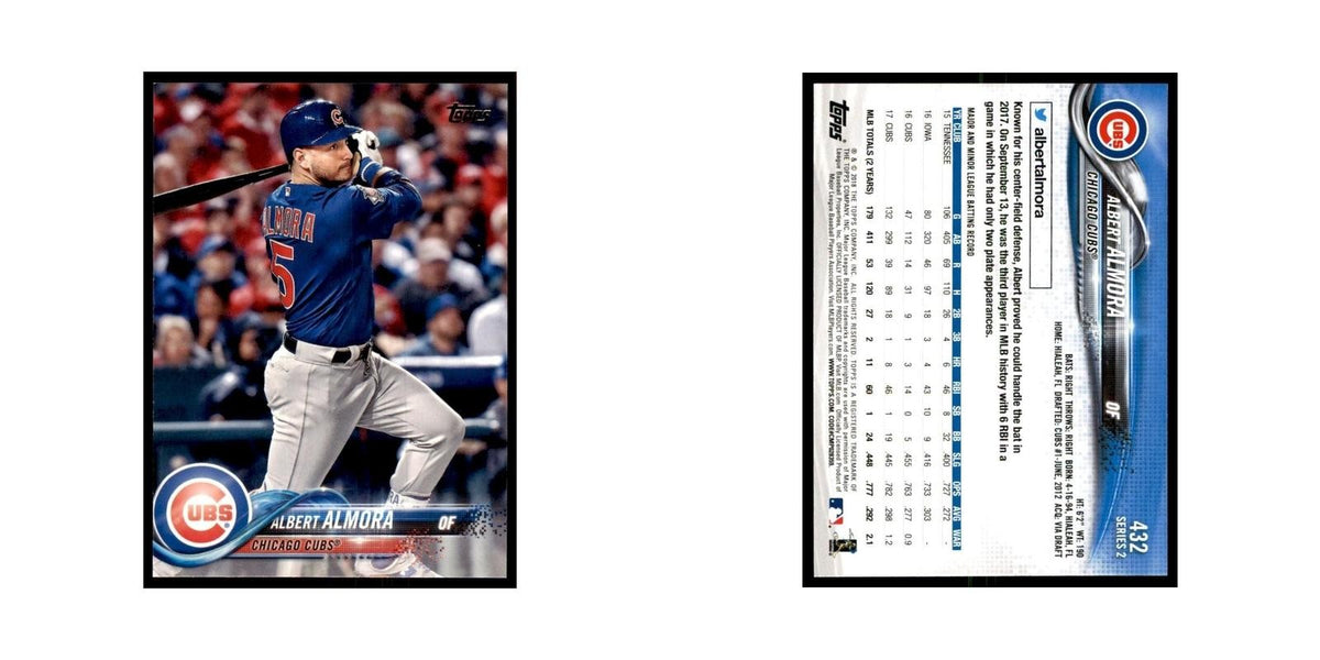 Albert Almora 2018 Topps #432 Chicago Cubs Baseball Card NM