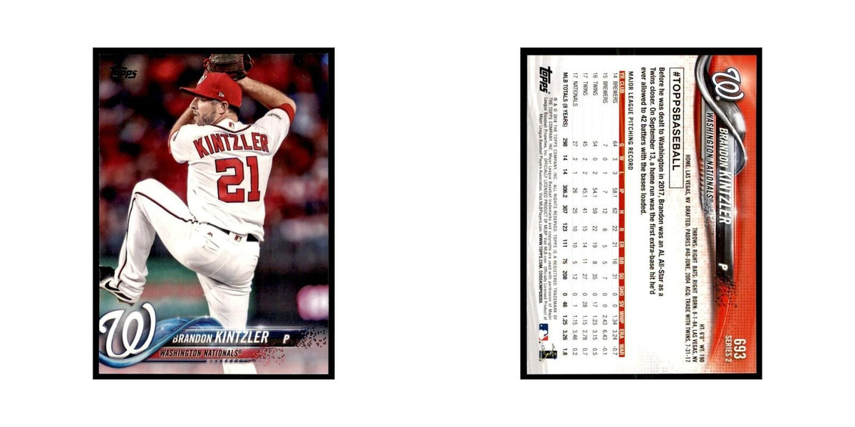 Brandon Kintzler 2018 Topps #693 Washington Nationals Baseball Card NM