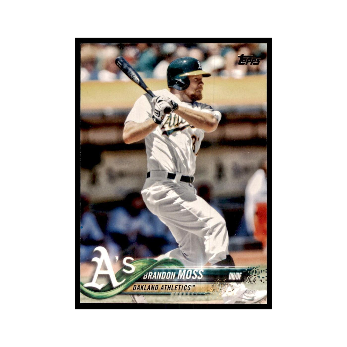 Brandon Moss 2018 Topps #677 Oakland Athletics Baseball Card NM