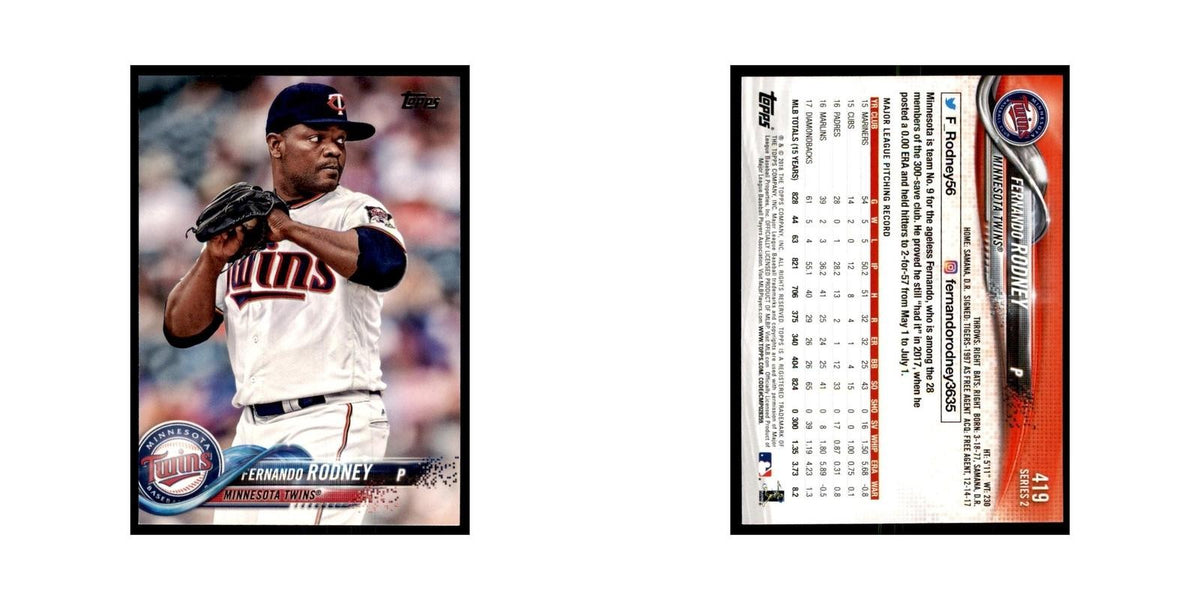 Fernando Rodney 2018 Topps #419 Minnesota Twins Baseball Card NM