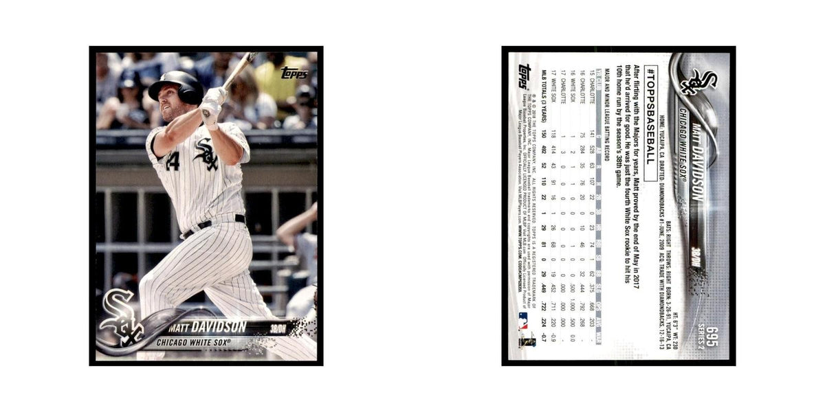 Matt Davidson 2018 Topps #695 Chicago White Sox Baseball Card NM