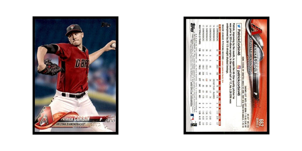Patrick Corbin 2018 Topps #662 Arizona Diamondbacks Baseball Card NM