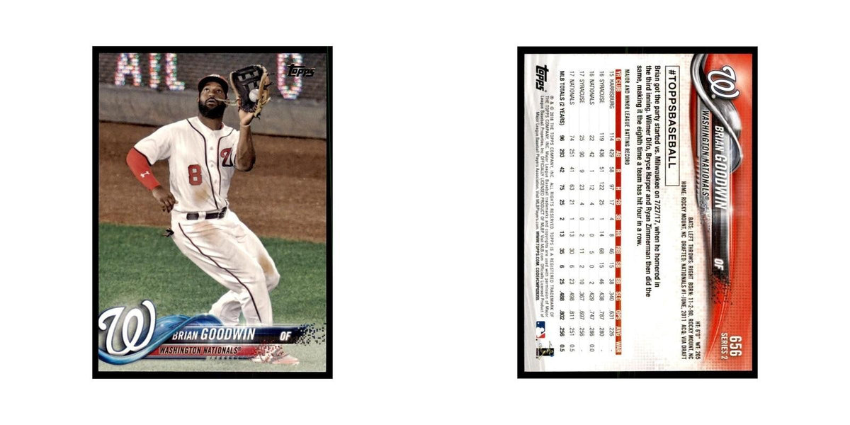 Brian Goodwin 2018 Topps #656 Washington Nationals Baseball Card NM