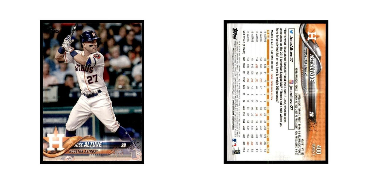 Jose Altuve 2018 Topps #400 Houston Astros Baseball Card NM