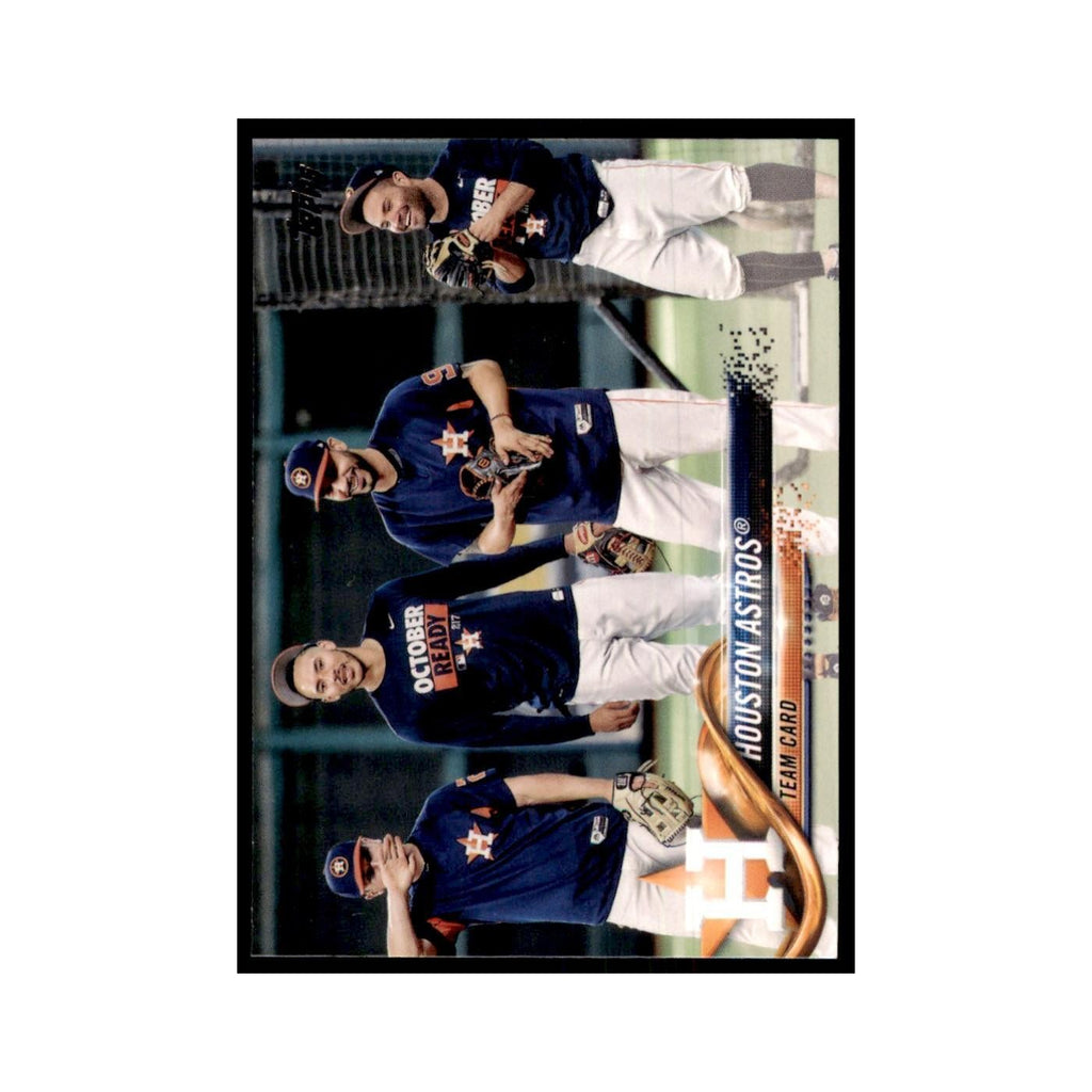 Houston Astros 2018 Topps #423 Houston Astros Baseball Card NM