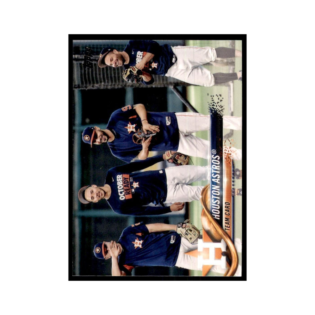 Houston Astros 2018 Topps #423 Houston Astros Baseball Card NM