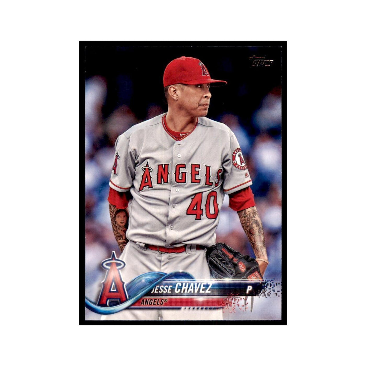 Jesse Chavez 2018 Topps #390 Los Angeles Angels Baseball Card NM