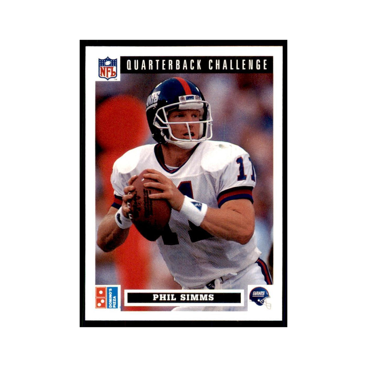 Phil Simms 1991 Upper Deck Domino's #17 Football Cards Football Card NM