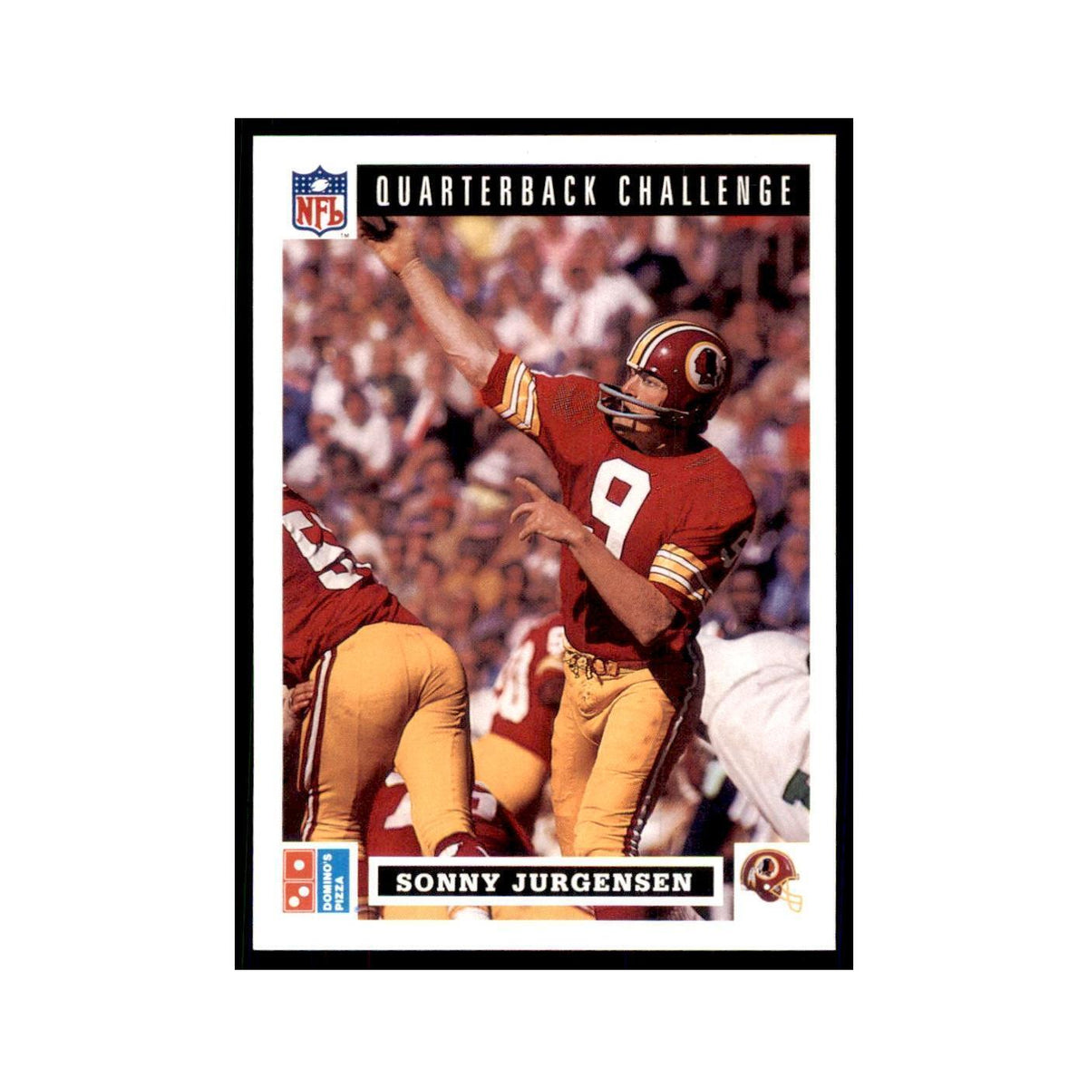 Sonny Jurgensen 1991 Upper Deck Domino's #38 Football Cards Football Card NM