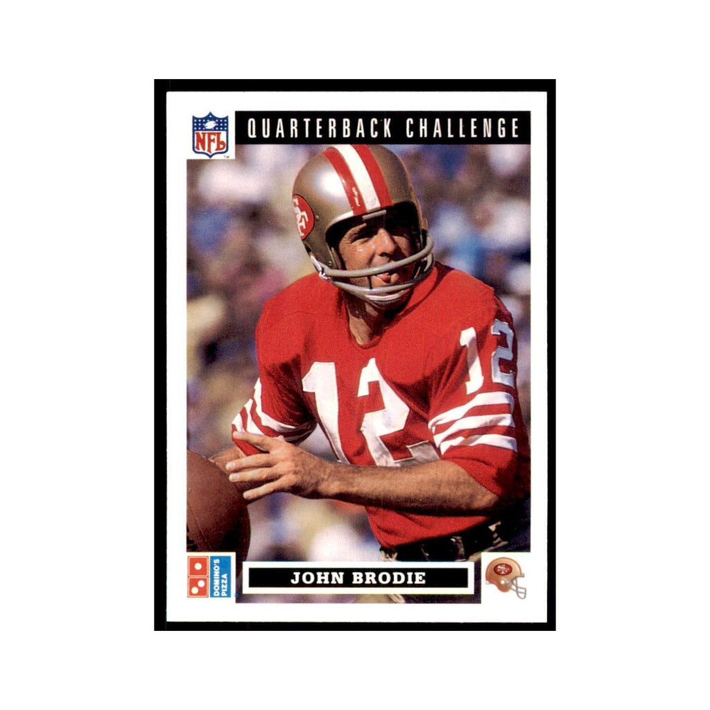 John Brodie 1991 Upper Deck Domino's #33 Football Cards Football Card NM