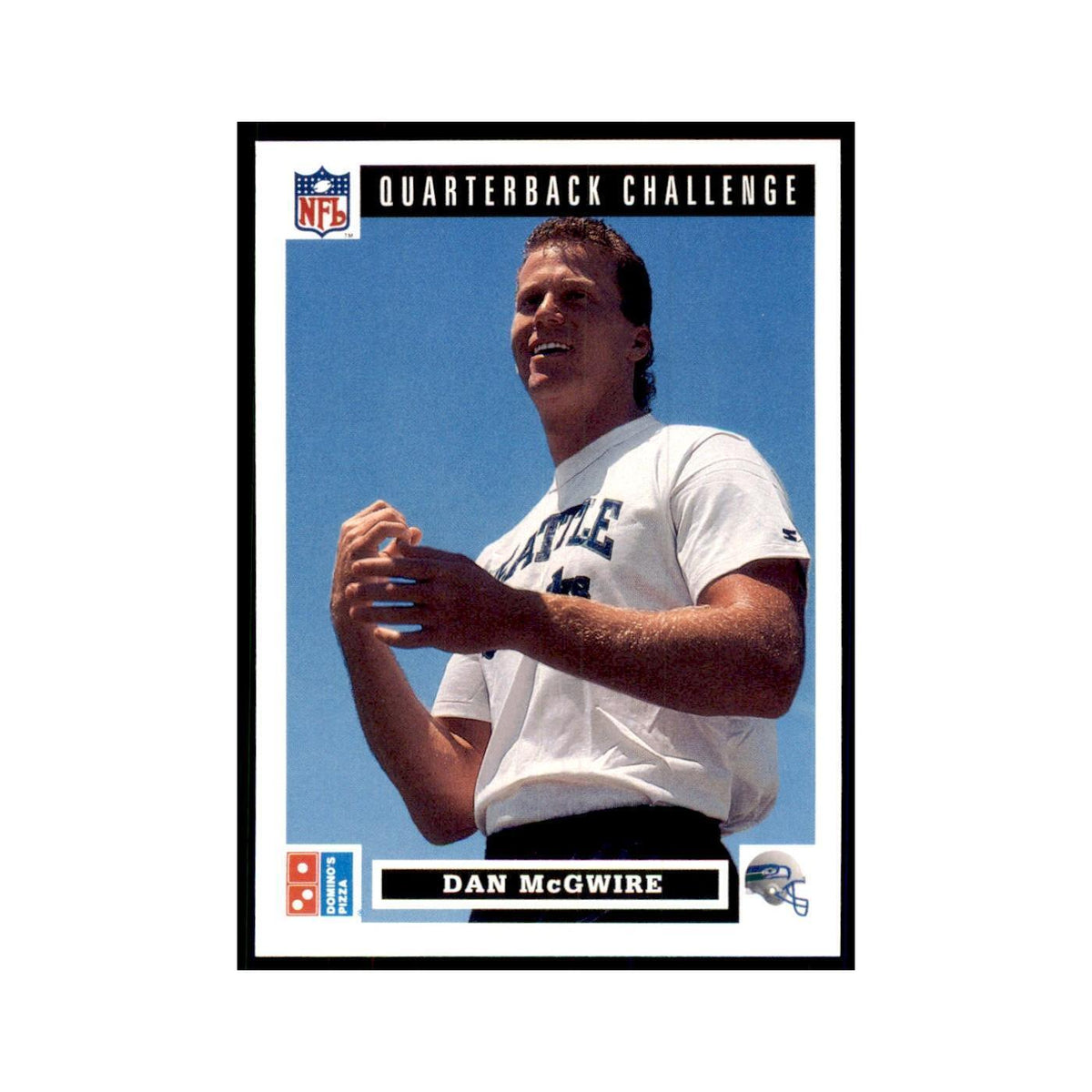 Dan McGwire 1991 Upper Deck Domino's #28 Football Cards Football Card NM