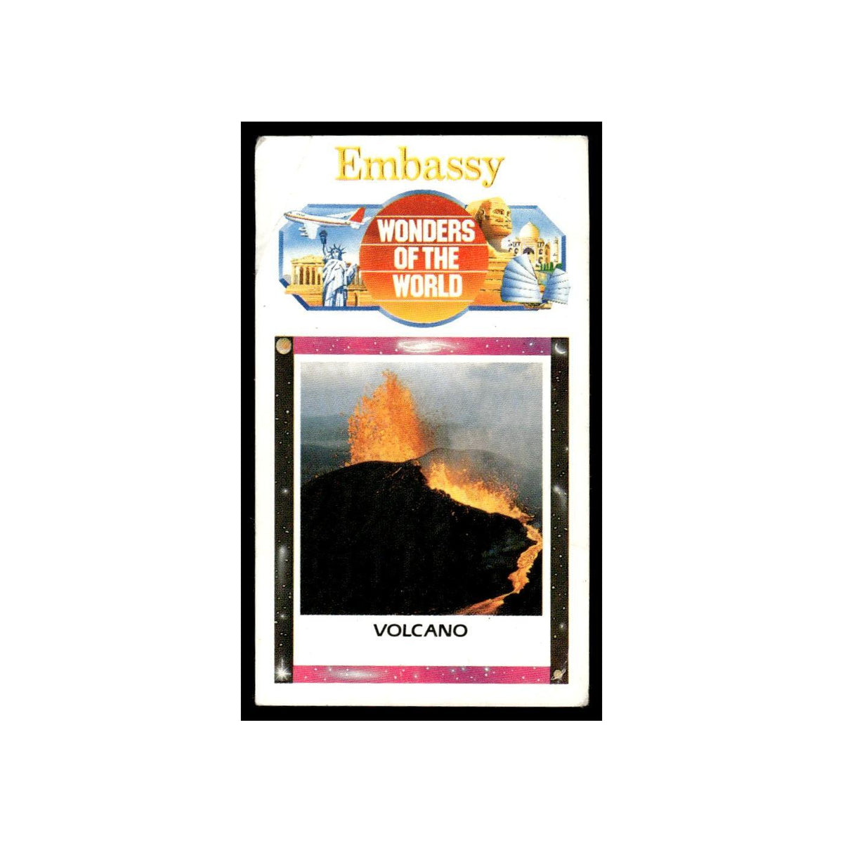 Volcano 1986 Embassy Wonders of the World Large Poor