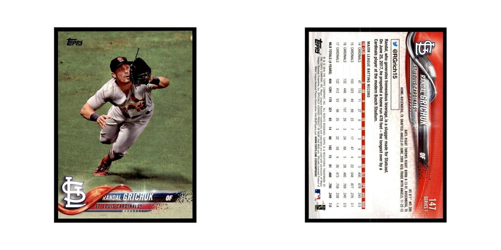 Randal Grichuk 2018 Topps #147 St. Louis Cardinals Baseball Card NM