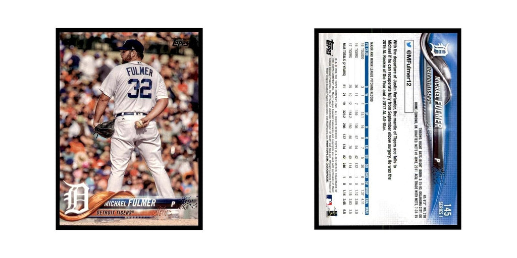 Michael Fulmer 2018 Topps #145 Detroit Tigers Baseball Card NM