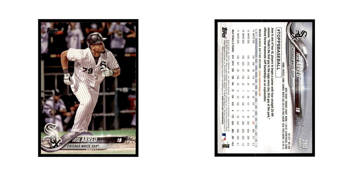 Jose Abreu 2018 Topps #280 Chicago White Sox Baseball Card NM