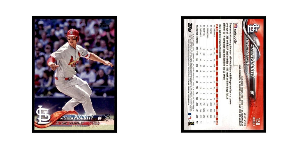 Stephen Piscotty 2018 Topps #158 St. Louis Cardinals Baseball Card NM