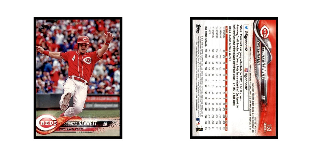 Scooter Gennett 2018 Topps #153 Cincinnati Reds Baseball Card NM