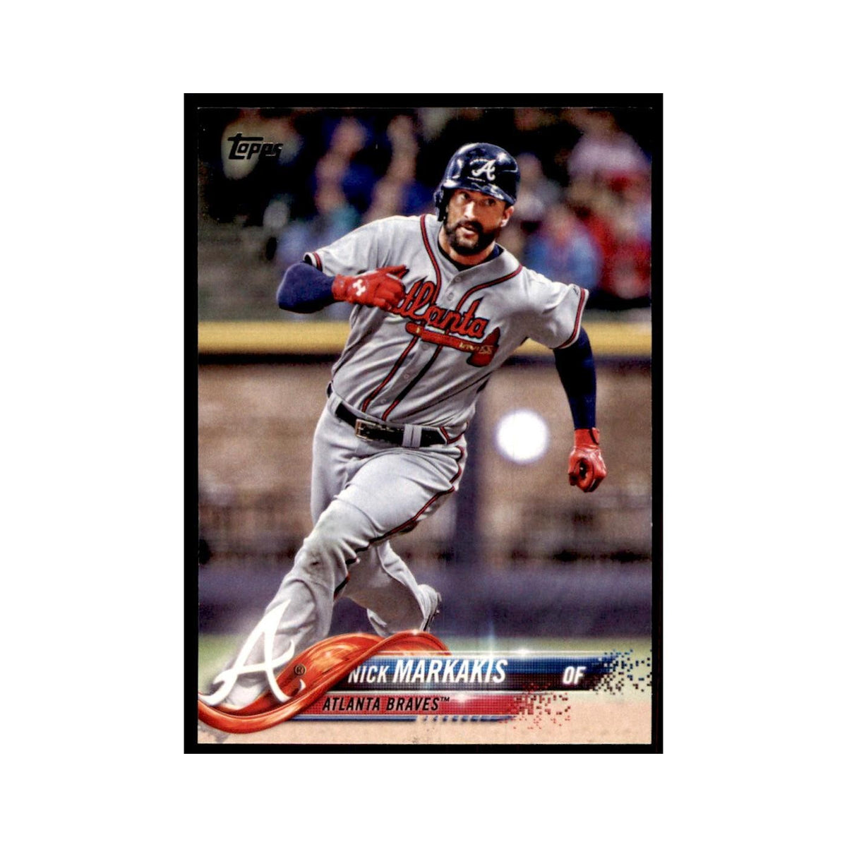 Nick Markakis 2018 Topps #206 Atlanta Braves Baseball Card NM